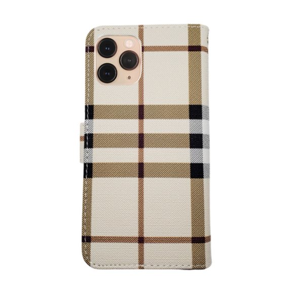 iPhone 12 models Valreda LUXion Plaid Flip Wallet Case - Picture 4 of 4